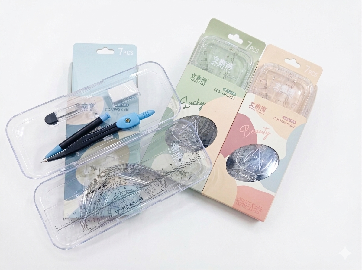 علبة أدوات هندسية وينتايبو (Wentaibo) ٧ قطع