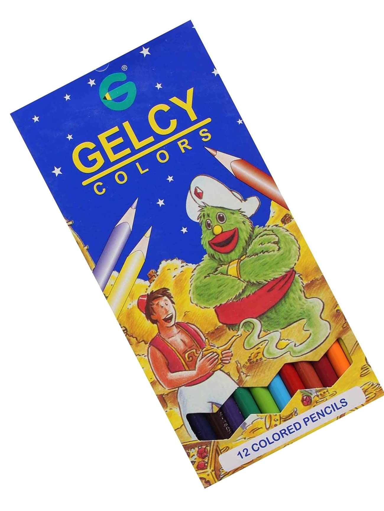 أقلام تلوين خشبية "Gelcy Colors" -طقم 12 لون