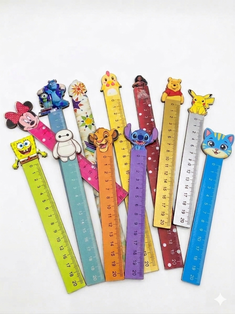 مساطى خشبية بأشكال كرتونية 20 سم