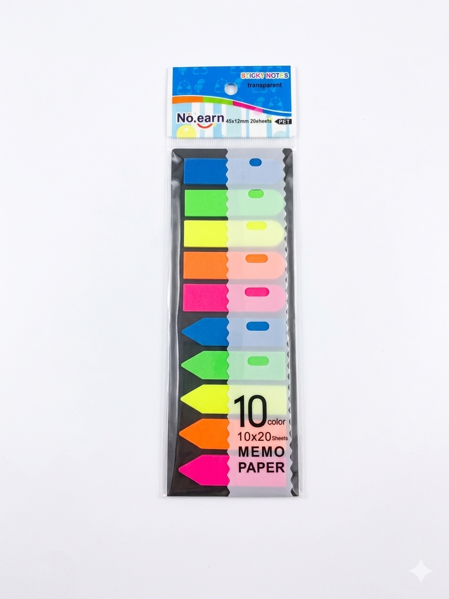 استيكي نوت شفافه ملونه