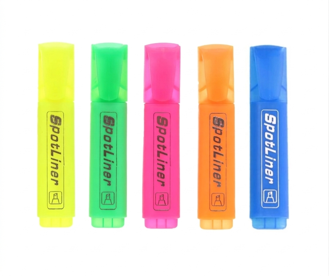 اقلام هايلايتر من نوع سبوت لاينر