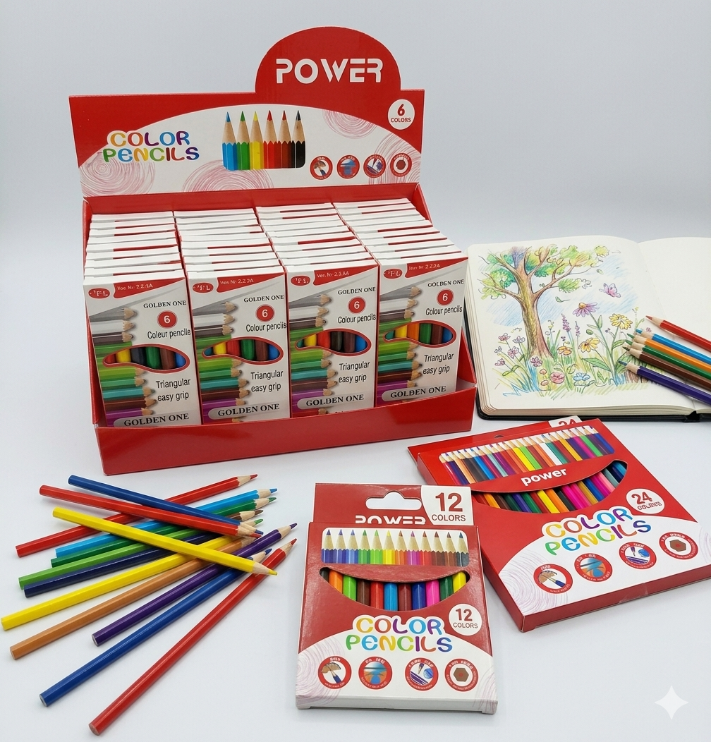 ألوان "power" الخشبية